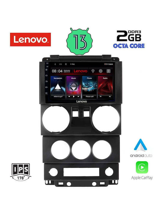 Lenovo Car-Audiosystem für Jeep Wrangler 2006-2011 (Bluetooth/USB/WiFi/GPS) mit Touchscreen 9"