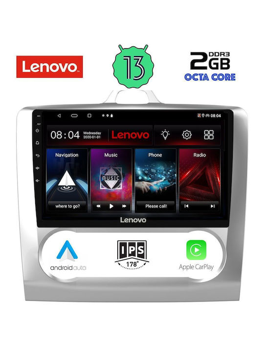 Lenovo Car-Audiosystem für Ford Schwerpunkt 2005-2012 mit Klima (Bluetooth/USB/WiFi/GPS) mit Touchscreen 9"