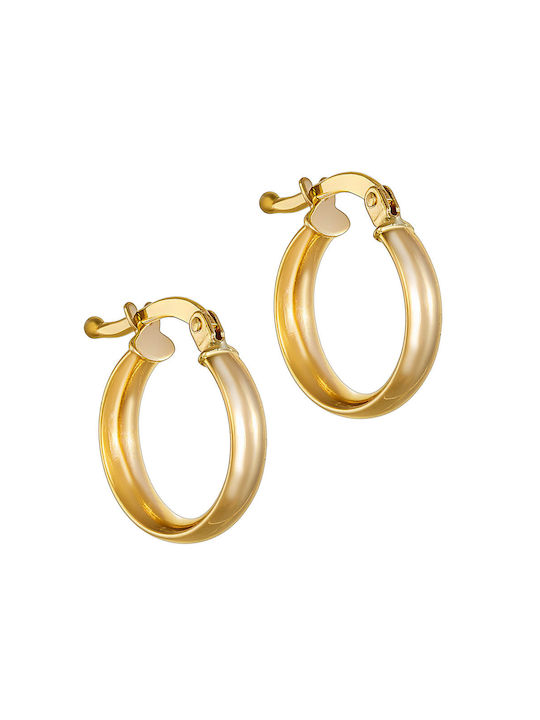 Ioannis Κόσμημα Earrings Hoops made of Gold 14K