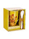 Enesco Κούπα Κεραμική Κίτρινη 300ml