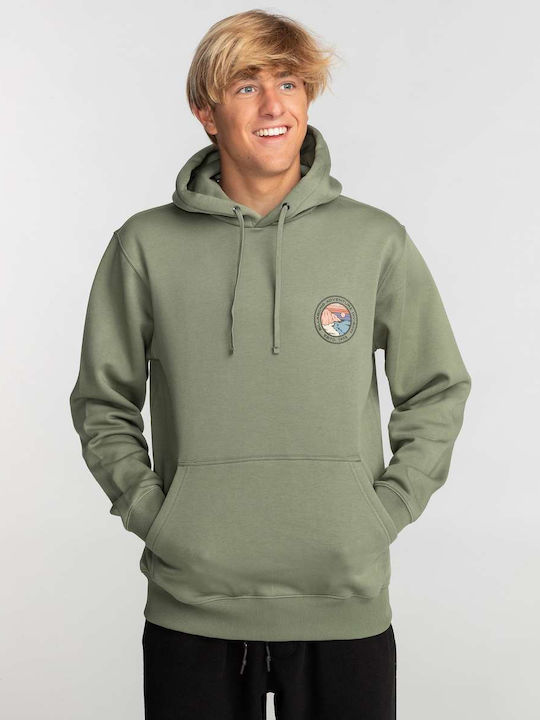 Billabong Rockies Φούτερ με Κουκούλα Πράσινο