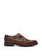 Perlamoda Men's Leather Dress Shoes Brown