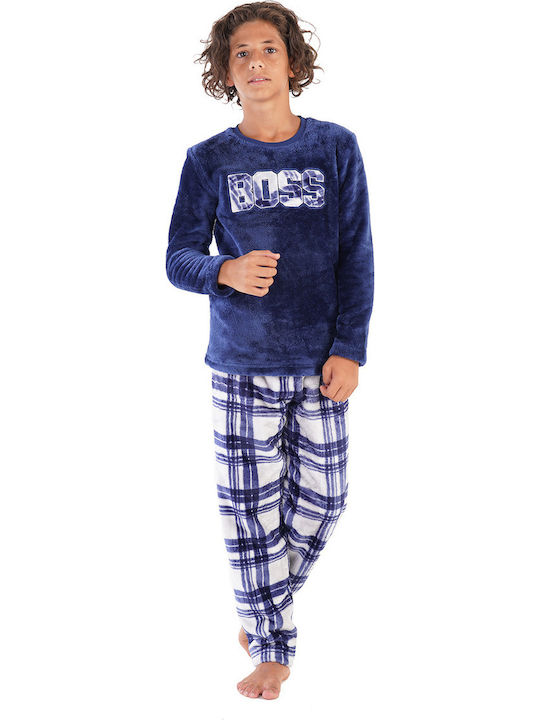 Vienetta Secret Kids' Pajamas Winter Navy Blue