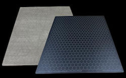 Chessex Reversible Battlemat Black/grey 1'' Squares (60cm X 66cm) Covoraș de Joc