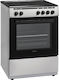 Hyundai Aragaz 69lt cu Plite Ceramice L60cm. Inox