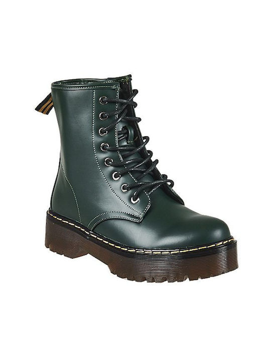 Elenross Women's Combat Boots Green