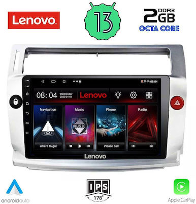 Lenovo Ηχοσύστημα Αυτοκινήτου για Citroen C4 2004-2011 (Bluetooth/USB/WiFi/GPS/Apple-Carplay/Android-Auto) με Οθόνη Αφής 9"