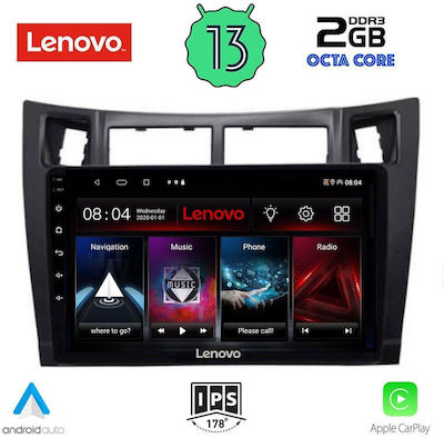 Lenovo Ηχοσύστημα Αυτοκινήτου για Toyota Yaris 2006-2011 (Bluetooth/USB/WiFi/GPS/Apple-Carplay/Android-Auto) με Οθόνη Αφής 9"