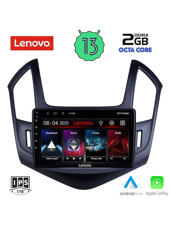 Lenovo Ηχοσύστημα Αυτοκινήτου για Chevrolet Cruze 2013-2015 (Bluetooth/USB/WiFi/GPS/Apple-Carplay/Android-Auto) με Οθόνη Αφής 9"