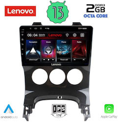 Lenovo Car Audio System for Peugeot 3008 2008-2016 with A/C (Bluetooth/USB/WiFi/GPS/Apple-Carplay/Android-Auto) with Touch Screen 9"