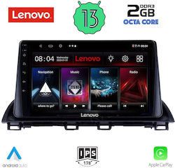 Lenovo Ηχοσύστημα Αυτοκινήτου για Mazda 3 2014> (Bluetooth/USB/WiFi/GPS/Apple-Carplay/Android-Auto) με Οθόνη Αφής 9"