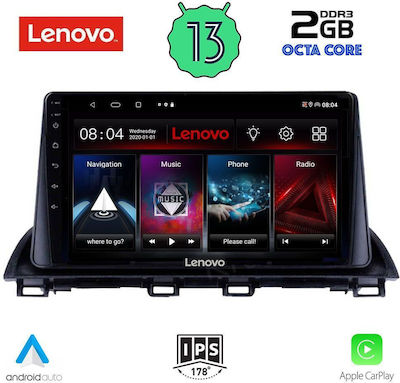 Lenovo Car-Audiosystem für Mazda 3 2014> (Bluetooth/USB/WiFi/GPS/Apple-Carplay/Android-Auto) mit Touchscreen 9"