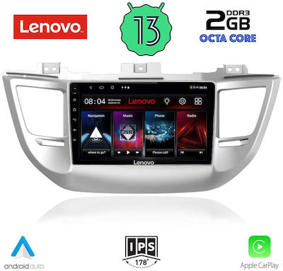 Lenovo Sistem Audio Auto pentru Hyundai Tucson 2015-2019 (Bluetooth/USB/WiFi/GPS/Apple-Carplay/Android-Auto) cu Ecran Tactil 9"