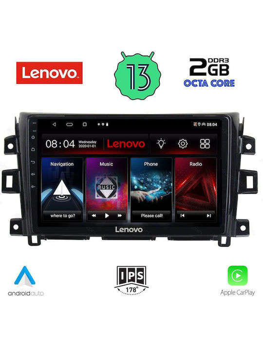 Lenovo Car-Audiosystem für Nissan Navara 2016> (Bluetooth/USB/WiFi/GPS/Apple-Carplay/Android-Auto) mit Touchscreen 9"