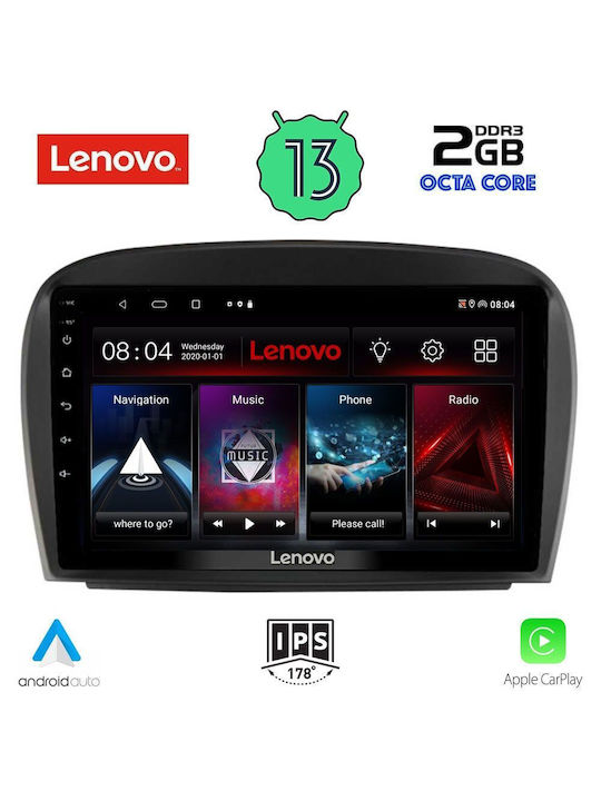 Lenovo Sistem Audio Auto pentru Mercedes-Benz Magazin online 2006-2012 (Bluetooth/USB/WiFi/GPS/Apple-Carplay/Android-Auto) cu Ecran Tactil 9"