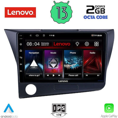 Lenovo Car Audio System for Honda CR-Z 2010-2016 (Bluetooth/USB/WiFi/GPS/Apple-Carplay/Android-Auto) with Touch Screen 9"