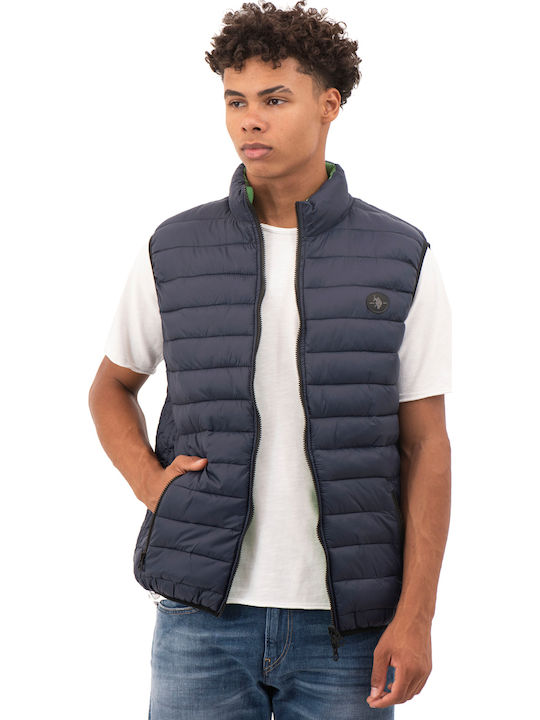 Cody Ärmellos Winter Jacke Marineblau