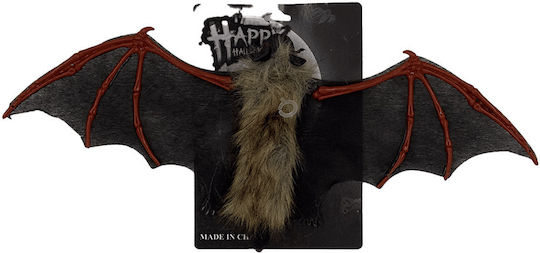 Fledermaus Karneval Zubehör Schwarz für Halloween aus Kunststoff 1Stück