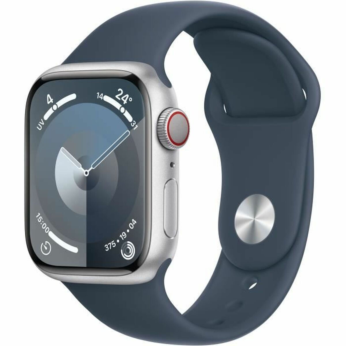 Apple Watch Series 9 Cellular Aluminium 41mm Silver Storm Blue Sport Band M L Skroutz.gr