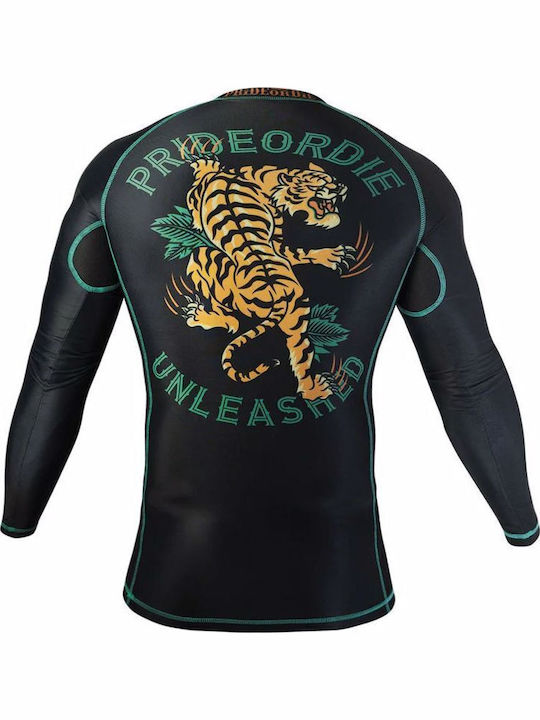 PrideOrDie Long Sleeve Shirt POD202 for Jiu-Jitsu Black