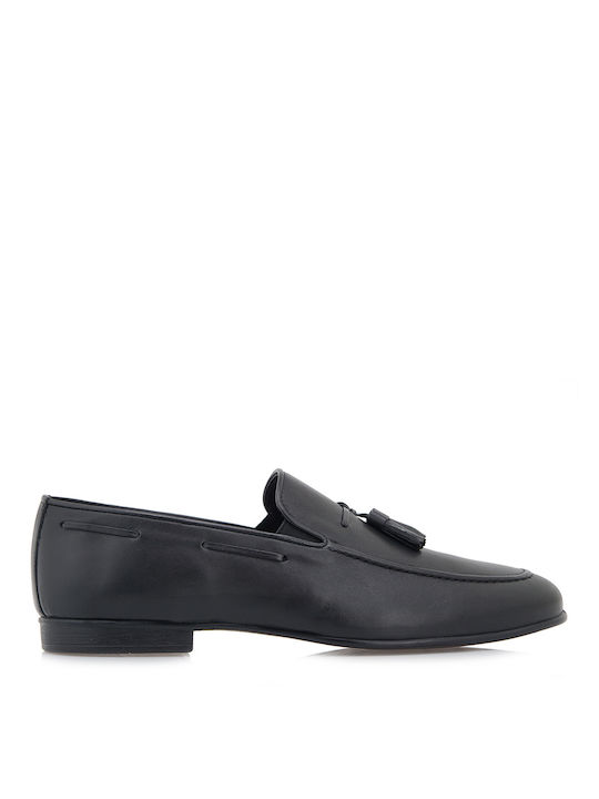 Giovanni Morelli Men's Leather Loafers Black