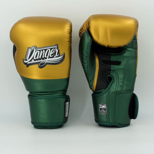 Danger Equipment Boxhandschuhe für Kampf Gold