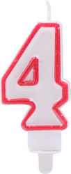 Tpster Birthday Candle Number "4" Multicolored ...