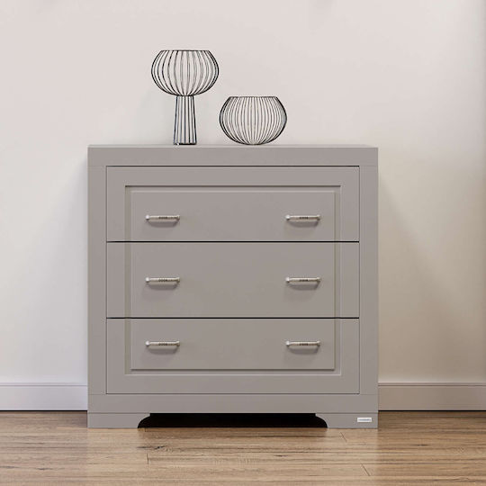 York Baby Dresser with 3 Drawers Gray 91x51x94cm
