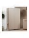 Zwei Türen Kinderkleiderschrank Beige 101x54x180cm