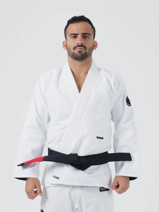 Kingz Kore Ανδρικό Παντελόνι Brazilian Jiu Jitsu Λευκό