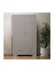 York Zwei Türen Kinderkleiderschrank Grau 100x54x179cm