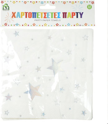 Party Napkins White 32x32cm. 12pcs