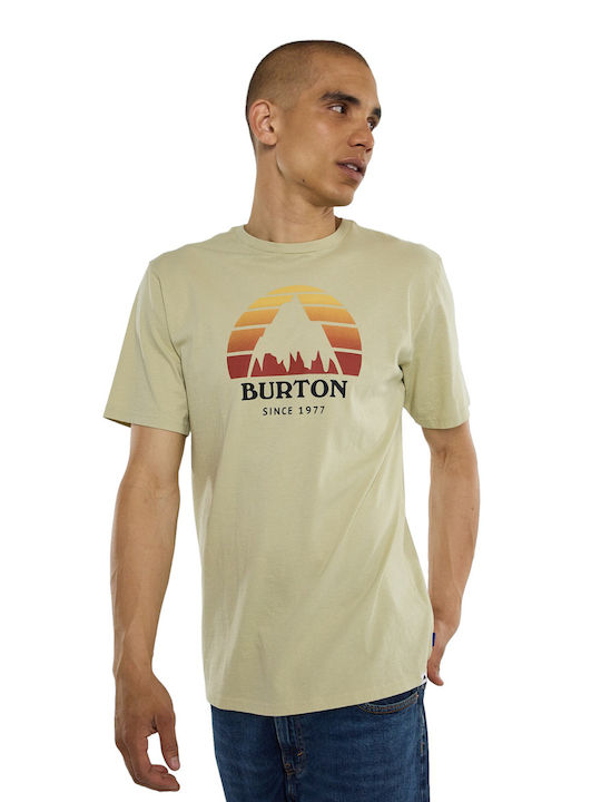 Burton Underhill Ανδρικό T-shirt Κοντομάνικο Μπεζ