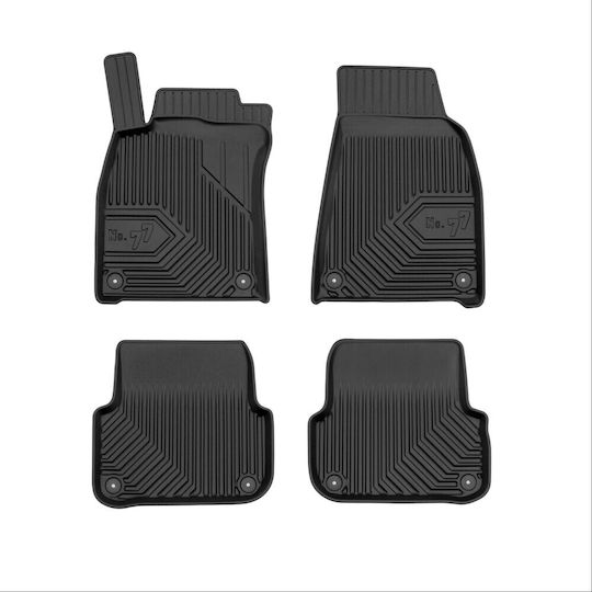 Frogum Set of Front and Rear Mats 4pcs for Audi A6 2004-2006 Black