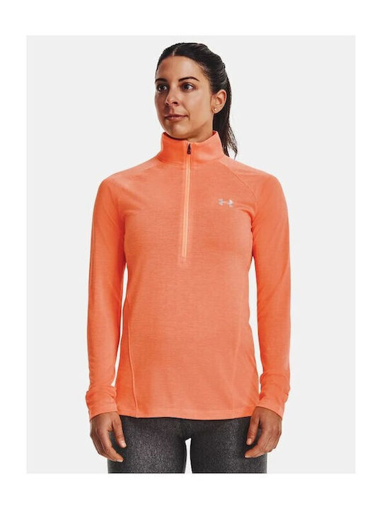 Under Armour Women's Athletic Blouse Long Sleeve Orange