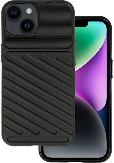 Powertech Back Cover Σιλικόνης Μαύρο (iPhone 15)