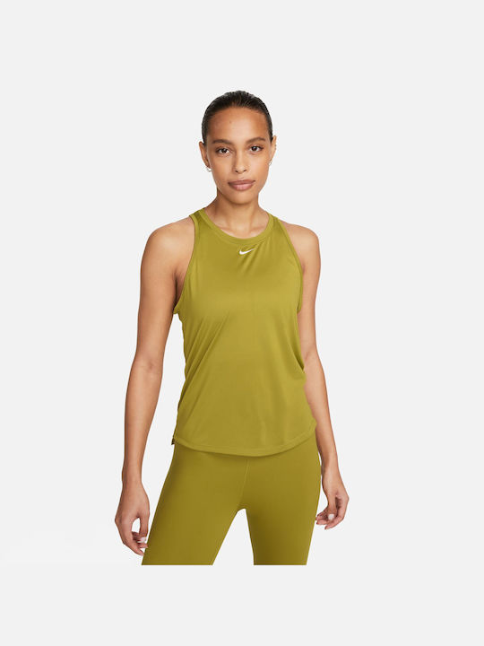 Nike Women's Athletic Blouse Sleeveless Dri-Fit Green