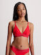 Calvin Klein Women's Bralette Bra Red