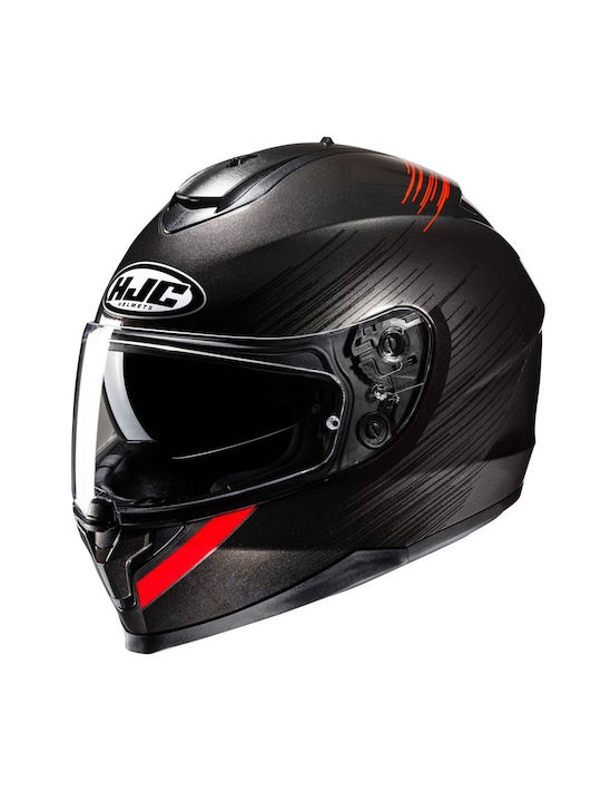 HJC C70N Sway MC1 Motorcycle Helmet Full Face E...