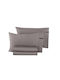 Guy Laroche Minimal Pillowcase Set with Envelope Cover Melanze 50x70cm.
