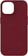 Njord Suede 360 Full Cover Plastic 2mm Roșu (iPhone 15)