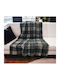 Linea Home Siberian Κουβέρτα Fleece Μονή 150x200εκ. Γκρι