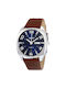 Seiko Watch Automatic with Brown Leather Strap