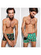 Men's Boxers Black with Patterns 2Pack