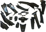 Narita Motorcycle Plastic Set Black 16pcs