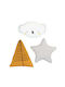 Bimbidreams Nursery Decor Pillow Sidney Yellow 30x30cm 3 Pieces