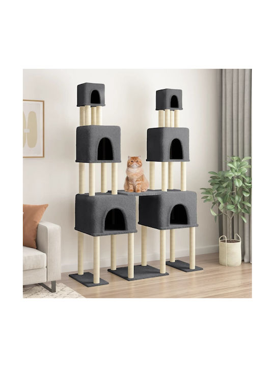 vidaXL Scrumieră Cat Trees Gray