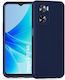 Matt Umschlag Rückseite Silikon Blau (Oppo A57 4G)