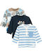 Set Kinder Shirts Blau