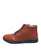 Leder Stiefeletten Damen Braun